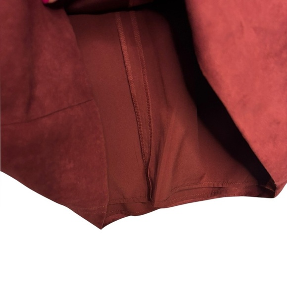 Banana Republic Business Casual Vegan Suede Sheath Dress in Red Size 8 NWT - Picture 7 of 14